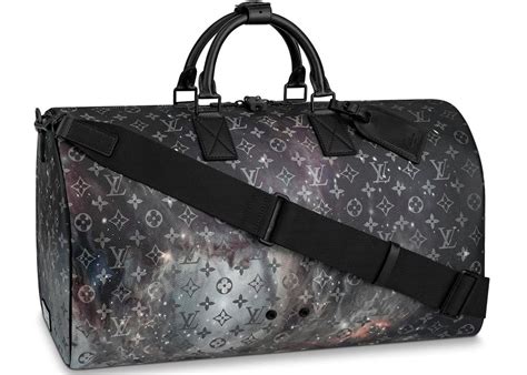 louis vuitton keepall bandouliere monogram galaxy 50 black multicolor|louis vuitton duffle bag 50.